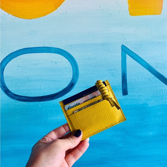 Mini Leather Wallet 💯 Colombian Leather RED, BLUE, YELLOW, NUDE, NEW - Picture 5 of 5